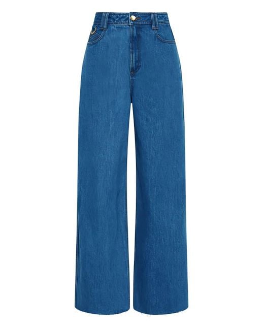 Aje. Blue Raw-Hem Jeans