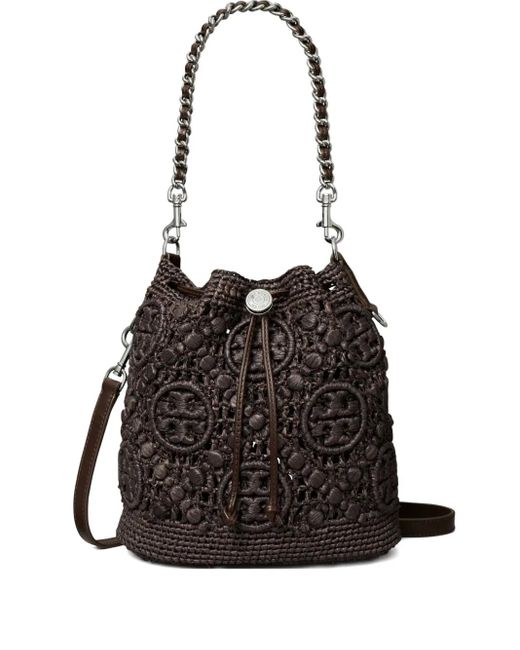 Tory Burch T Monogram バケットバッグ Black