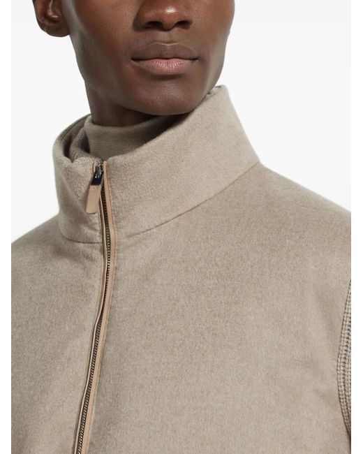 Zegna Natural Oasi-Cashmere Cardigan for men