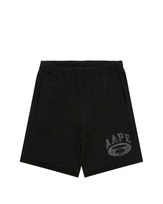 Aape By A Bathing Ape Blue Camouflage-Print Reversible Shorts for men