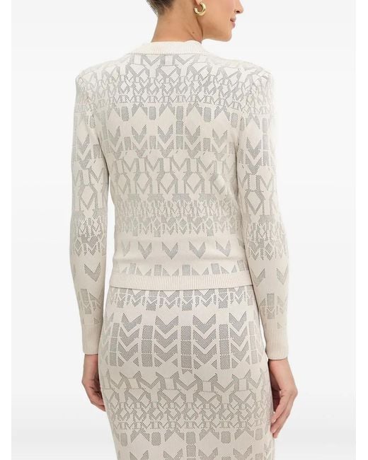 MARCIANO BY GUESS White Button Patterned Cardigan