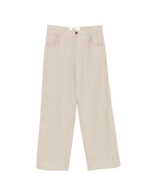 Séfr White Pantalon Arno À Coupe Ample for men