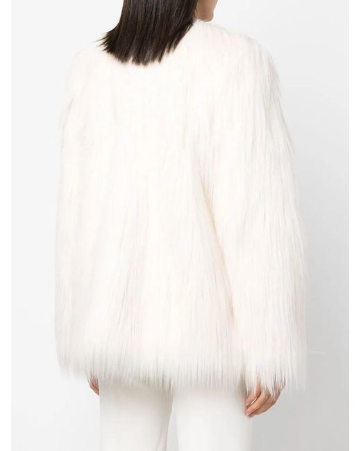 Styland White Faux-Fur Jacket