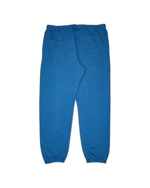 Sinclair Blue Embroidered Logo Sweatpants for men