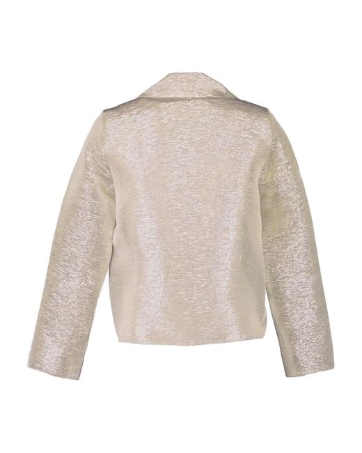 Peter Cohen Natural Gabol Metallic-Effect Shirt
