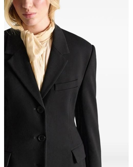 Dorothee Schumacher Black Emotional Essence Single-Breasted Punto Milano Blazer