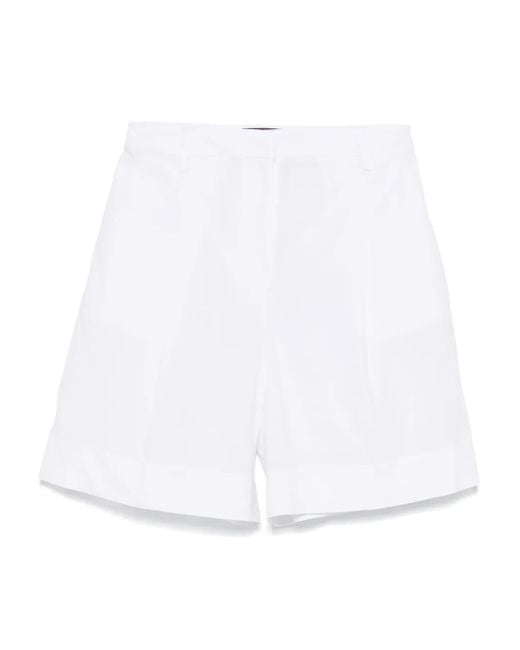 ボトムスその他 MVP WARDROBE Cotton shorts with darts MVP WARDROBE Cotton Shorts in White | Lyst