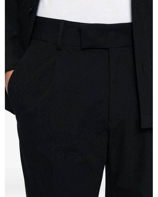 Karl Lagerfeld Black Belt-Loop Trousers for men