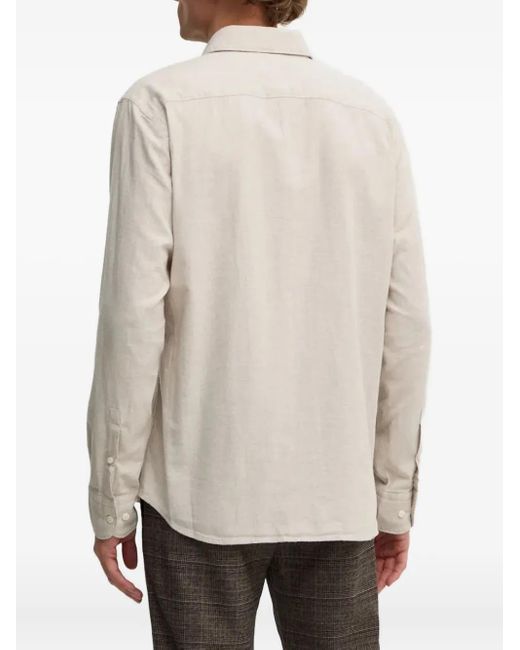 Boss White Button-Down Shirt for men