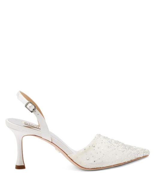 Badgley Mischka White 75Mm Brenna Pumps