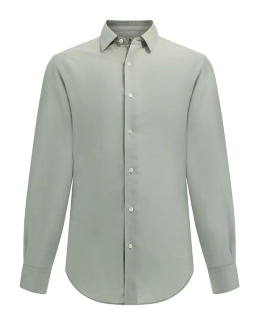 Boggi Green Long-Sleeved Shirt for men