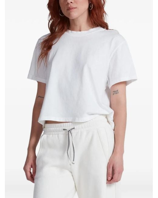 ASKK NY White Drawstring-Waist T-Shirt