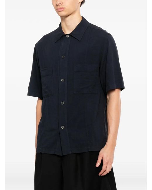Barena Blue Ganzer Shirt for men