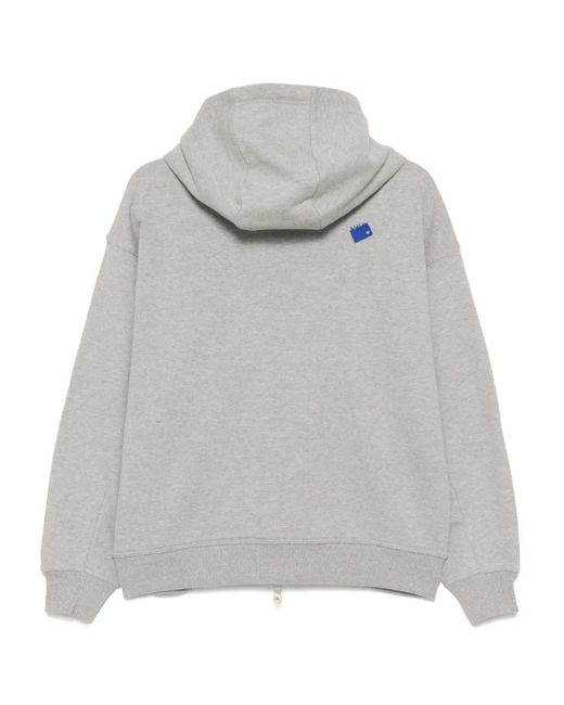Adererror Gray Trs Tag Zip-Up Hoodie