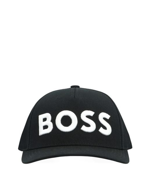 メンズ Boss Logo-embroidered Baseball Cap Black