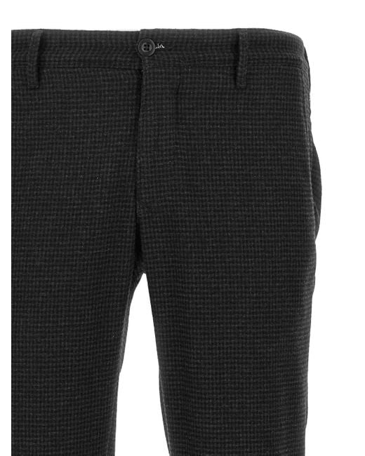 Incotex Black Patterned Trousers for men