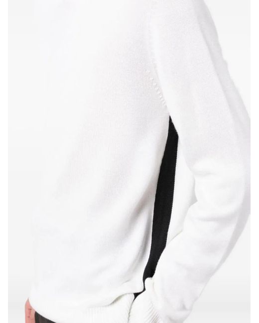Dunhill White Cotton Sweater for men