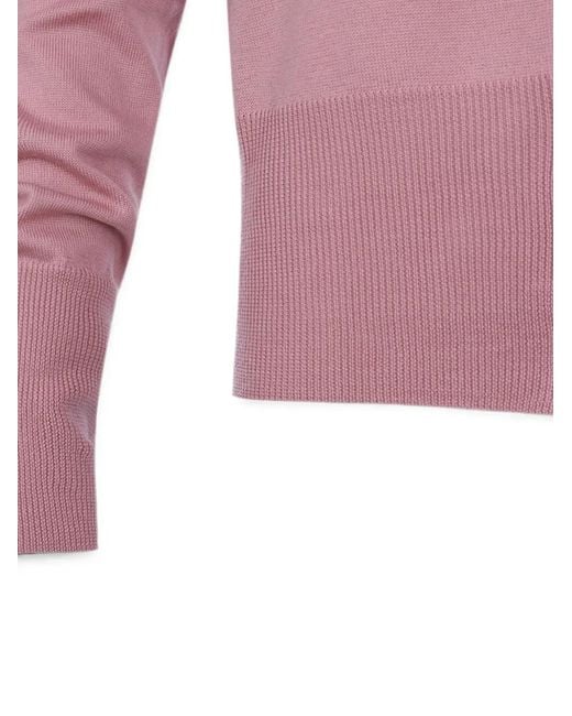 Vivienne Westwood Pink Orb-Embroidered Button-Front Cardigan