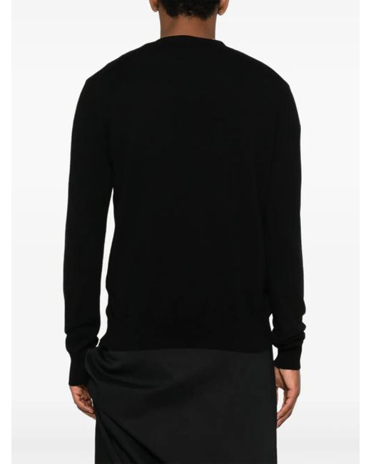 COMME DES GARÇONS PLAY Black Logo-Patch Cardigan