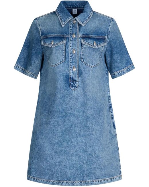 Liu Jo Blue Denim Mini Dress