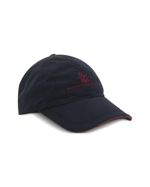Brunello Cucinelli Blue Caps for men
