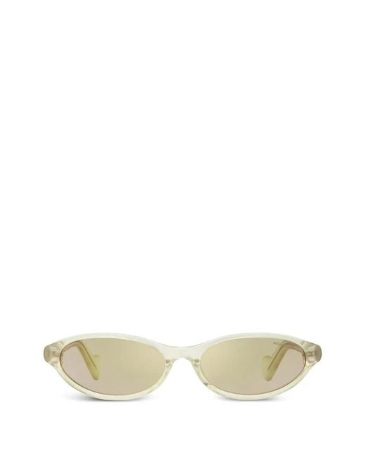 Moncler Natural Oval-Frame Sunglasses