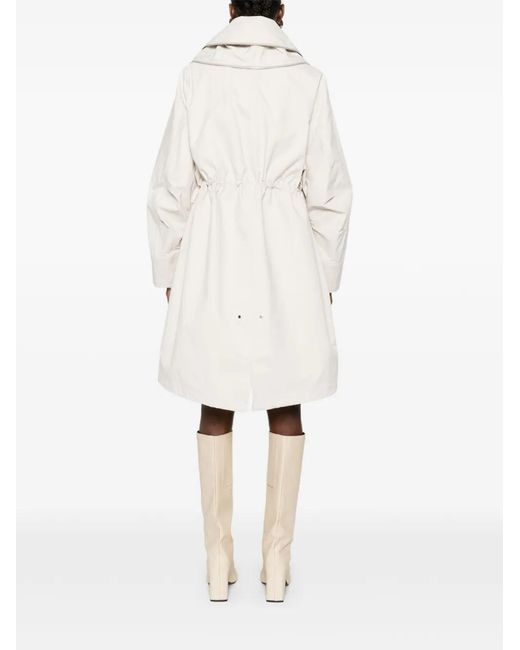Abrigo Con Cremallera Y Capucha Givenchy de color White