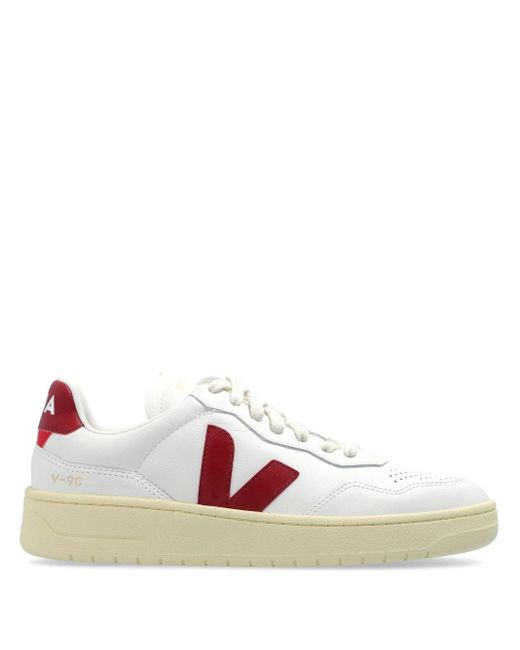 Veja White V-90 Sneakers