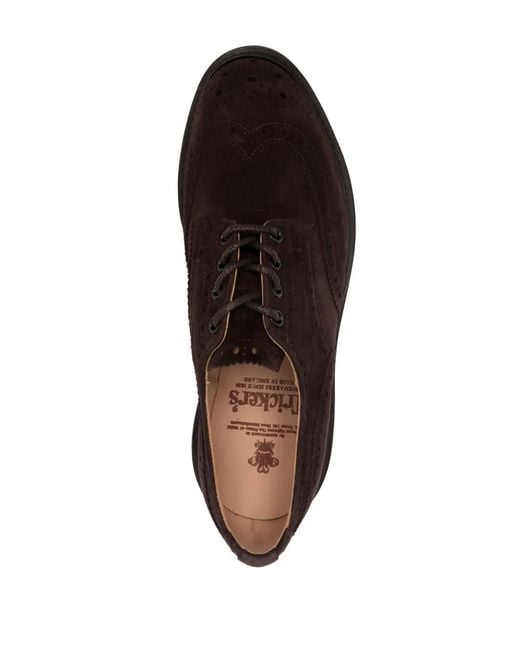 Tricker's Brown Bourton Suede Brogues for men