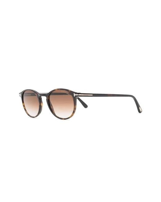 Tom Ford Brown Round-Frame Sunglasses for men