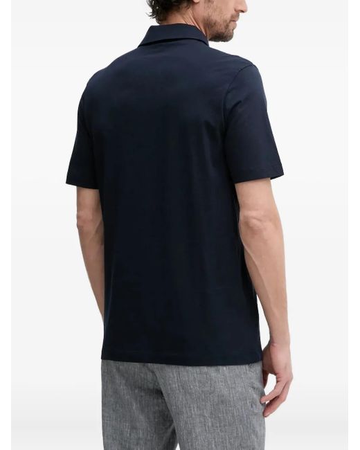 Boss Blue Short-Sleeve Polo Shirt for men