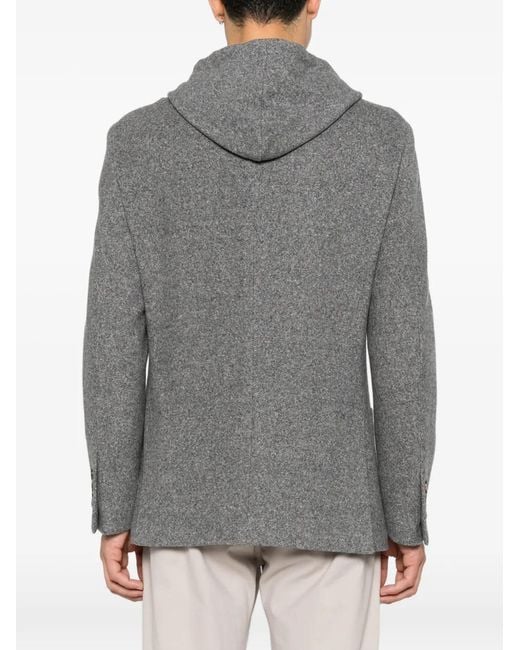 Chaqueta Con Capucha Eleventy de hombre de color Gray