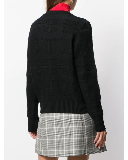 Barrie Black Tartan Pattern Jumper