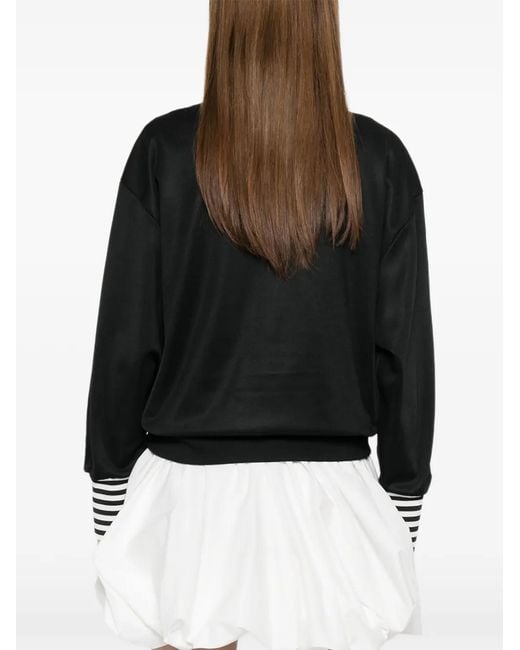 Adidas Black Striped Zip Knitwear