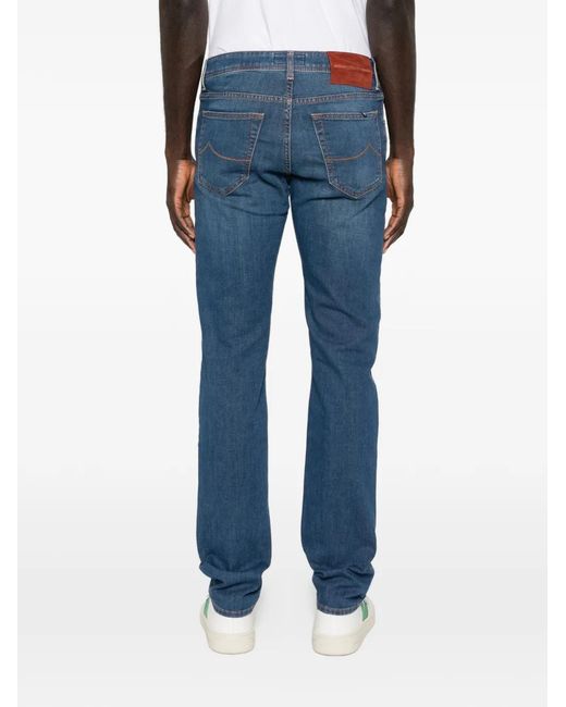 Jacob Cohen Blue Jean Droit À Cinq Poches for men