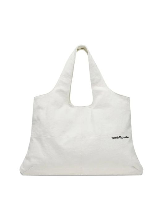 Rest&Recreation White Shopper Aus Baumwolle