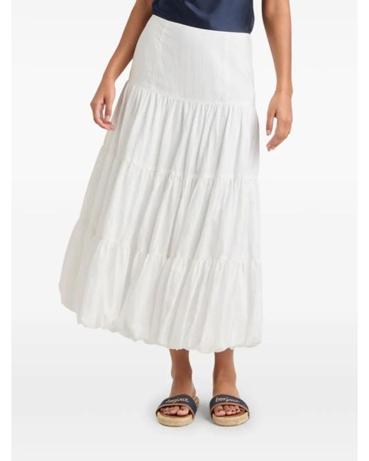 Cinq À Sept White Pyper Skirt