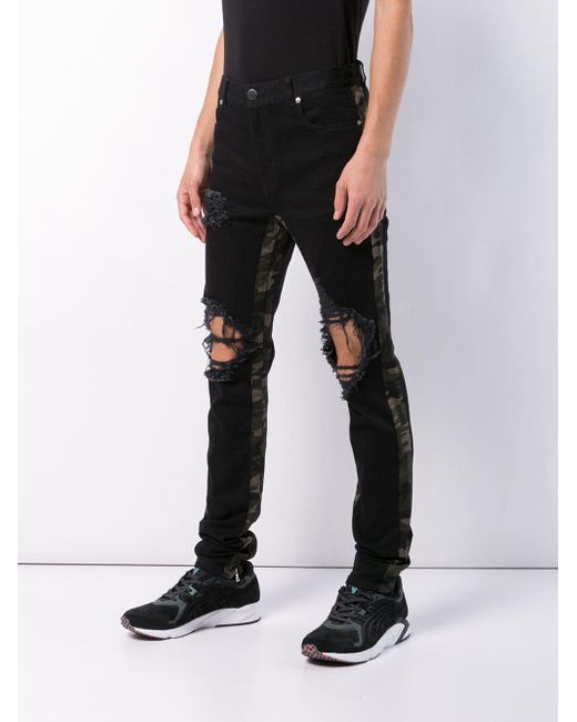 childrens black ripped skinny jeans