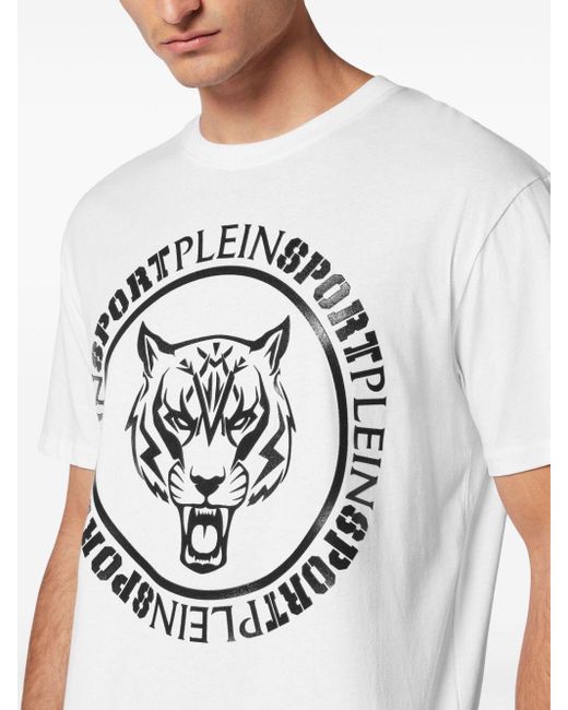 メンズ Philipp Plein Carbon Tiger Tシャツ Gray