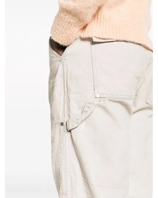 Rhude Natural Chevron Painter Pants for men