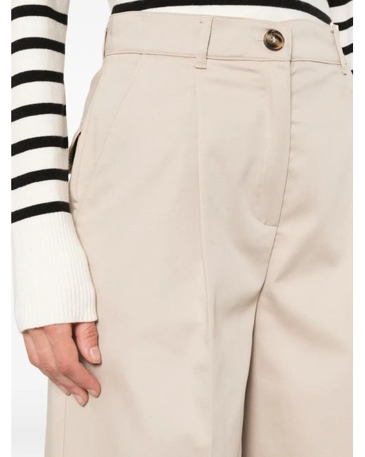 Emme White Pleated Palazzo Pants