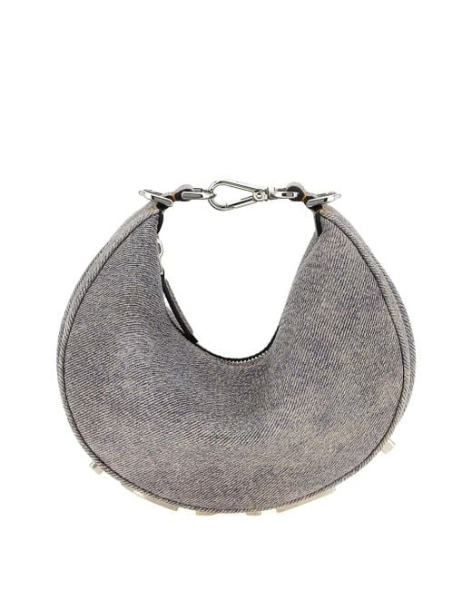 Borsa Tote Denim di Fendi in Gray