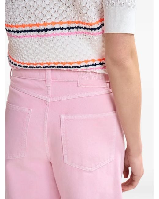 Essentiel Antwerp Pink Twisted Barrel Jeans