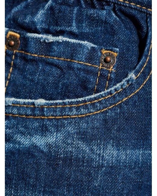 Vaqueros Con Efecto Envejecido DSquared² de hombre de color Blue