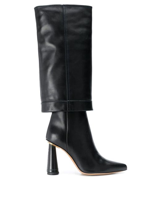 Jacquemus Black Les Bottes Pantalon Leather Boots