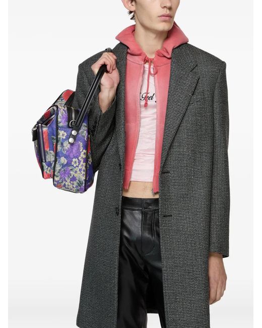 Acne Gray Wool Coat for men