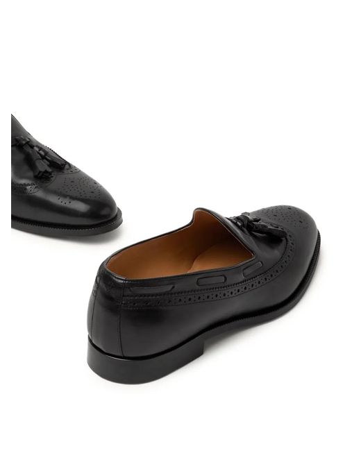 Loro Piana Black Serge Walk Loafers for men