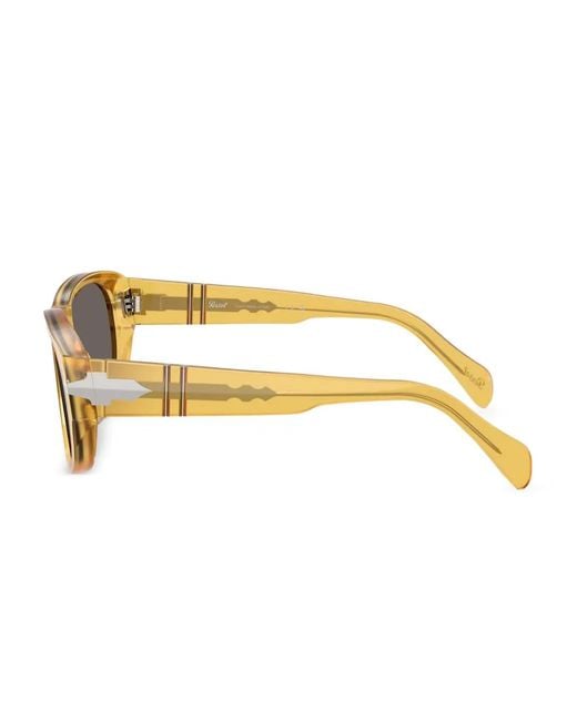 Persol Yellow Rectangle-Frame Sunglasses
