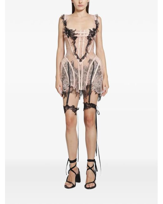 DREAMING ELI Natural The Protégé Corset Mini Dress