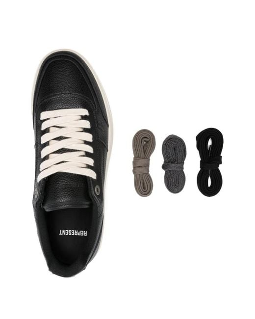Represent Black Initial Sneakers for men